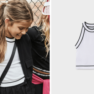 TOP TRICOT BLANCO/NEGRO