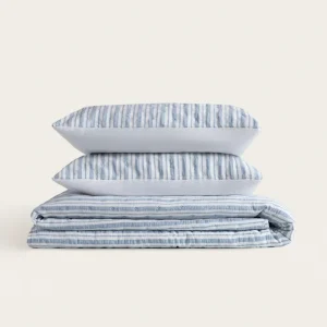 Colcha Hilo Tintado Sorel - 100 g/m² - Azul