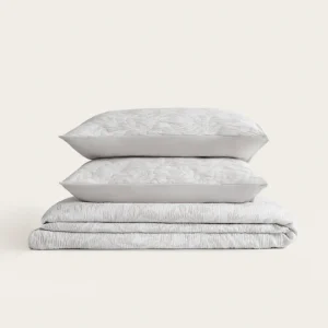 Colcha Reversible Jacquard Indiana - 155 g/m² - Gris