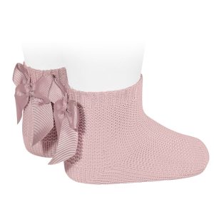 CALCETINES PUNTO BOBO CON LAZO VARIOS COLORES